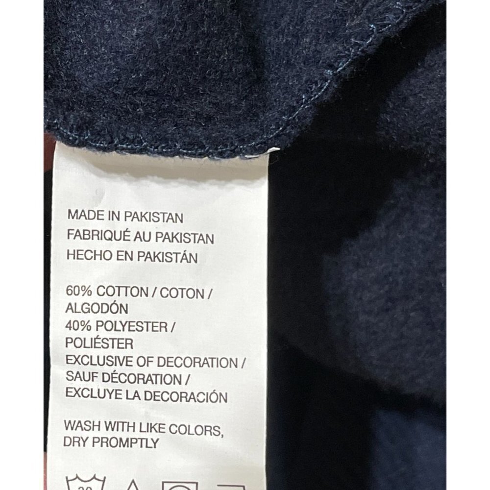 G.H.Bass & Co. Men's Long Sleeve Sweatshirt Pullover Navy Blue Size XL - Picture 5 of 5